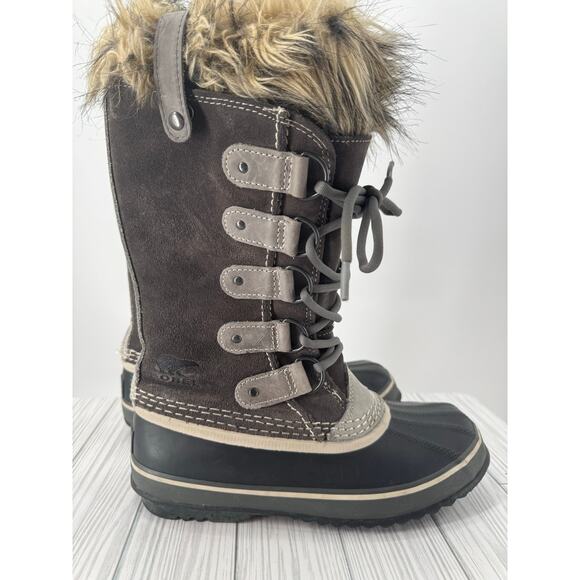 Sorel Joan of Arctic Women's 6.5Gray Leather Waterproof Insulated Winter Boot - Picture 7 of 10